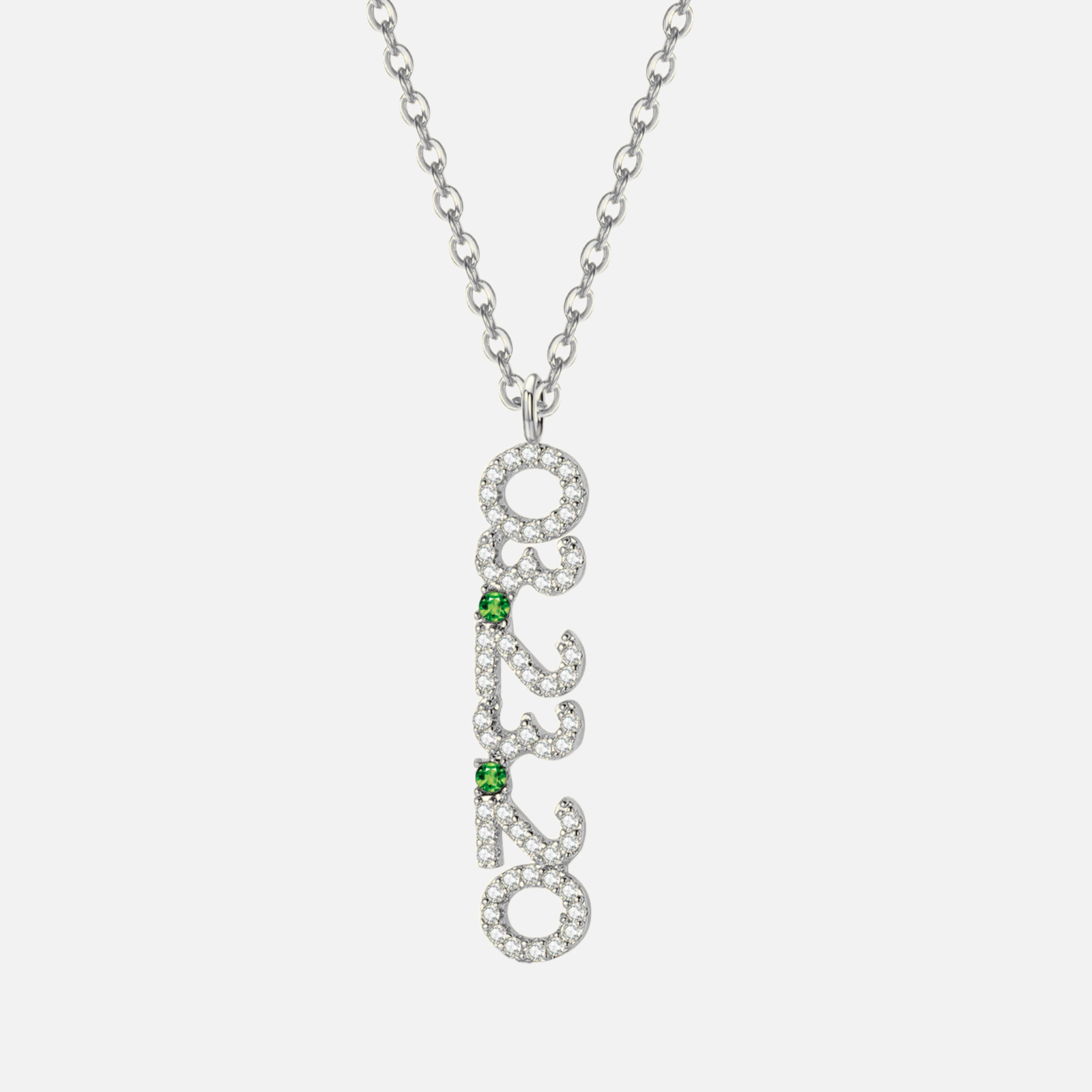 Mini Pave Custom Date Necklaces (Vertical) - Jewelled Me