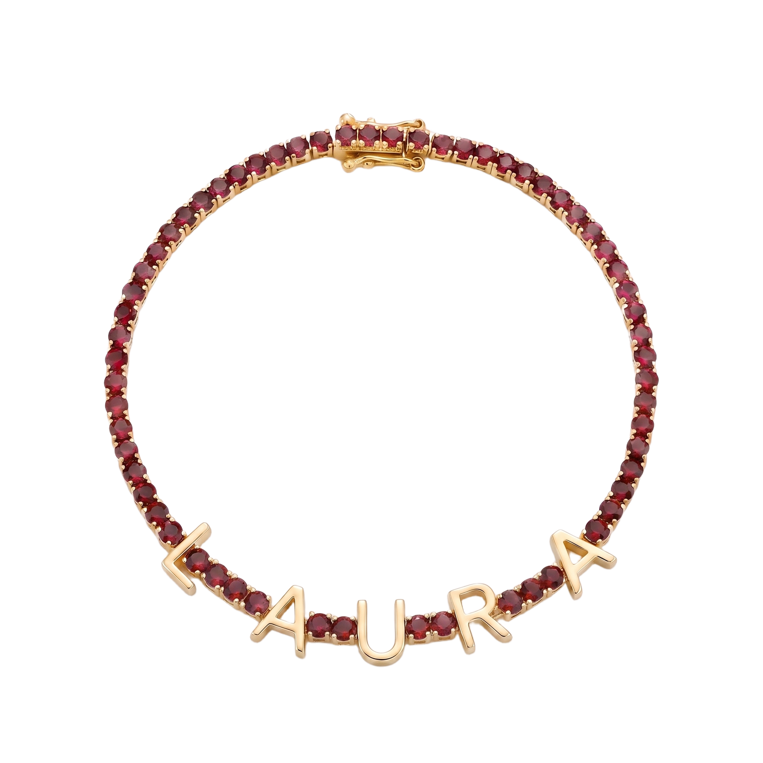 Custom Name Multi-Colour Tennis Bracelet