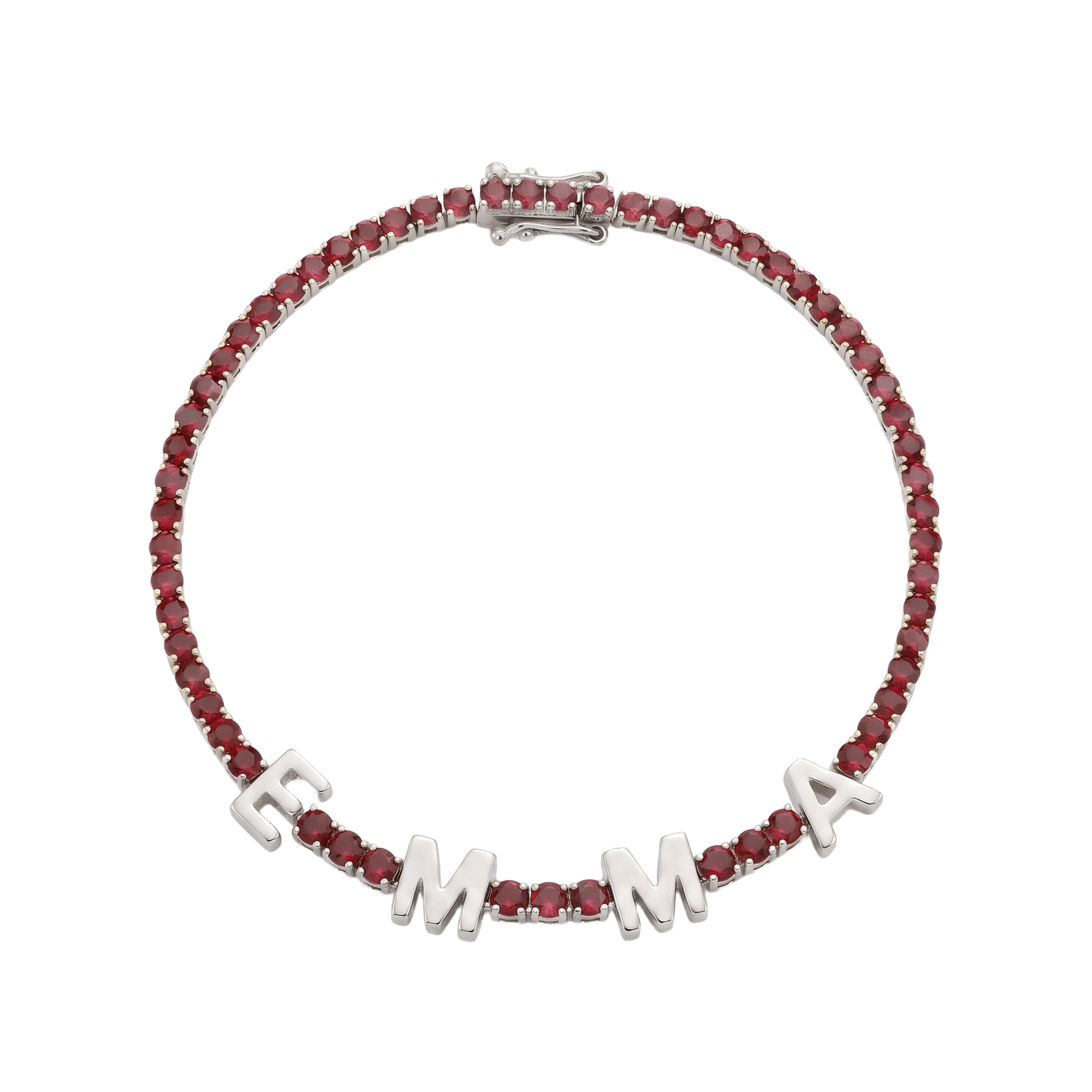 Custom Name Multi-Colour Tennis Bracelet