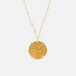 Embossed Sun Sign Zodiac Necklace - Jewelled Me
