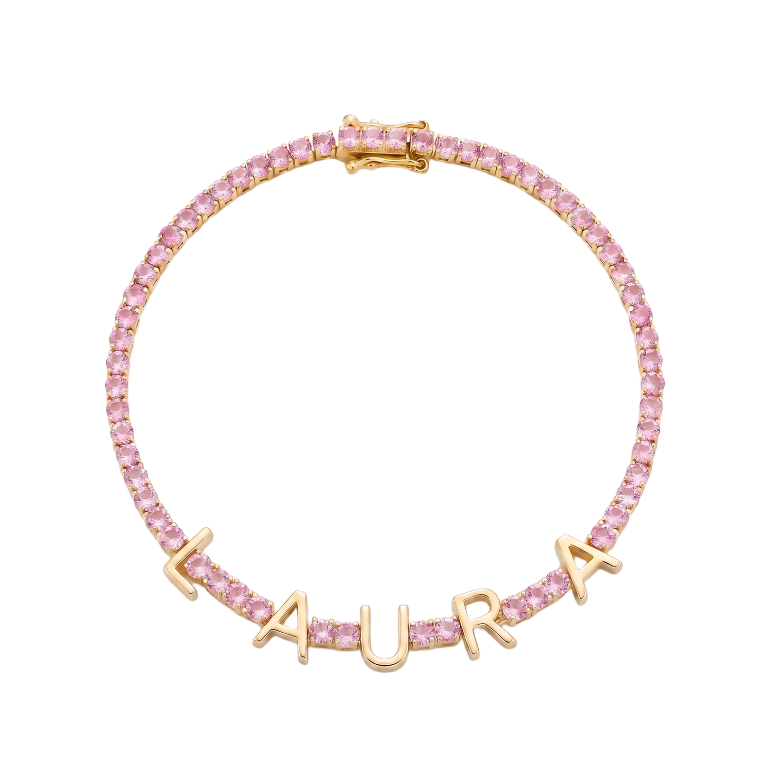 Custom Name Multi-Colour Tennis Bracelet