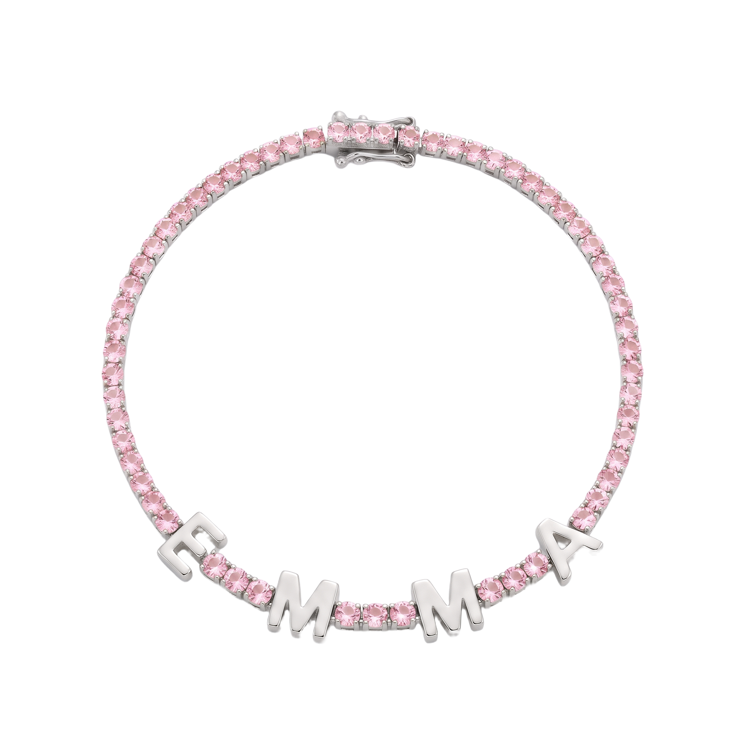 Custom Name Multi-Colour Tennis Bracelet