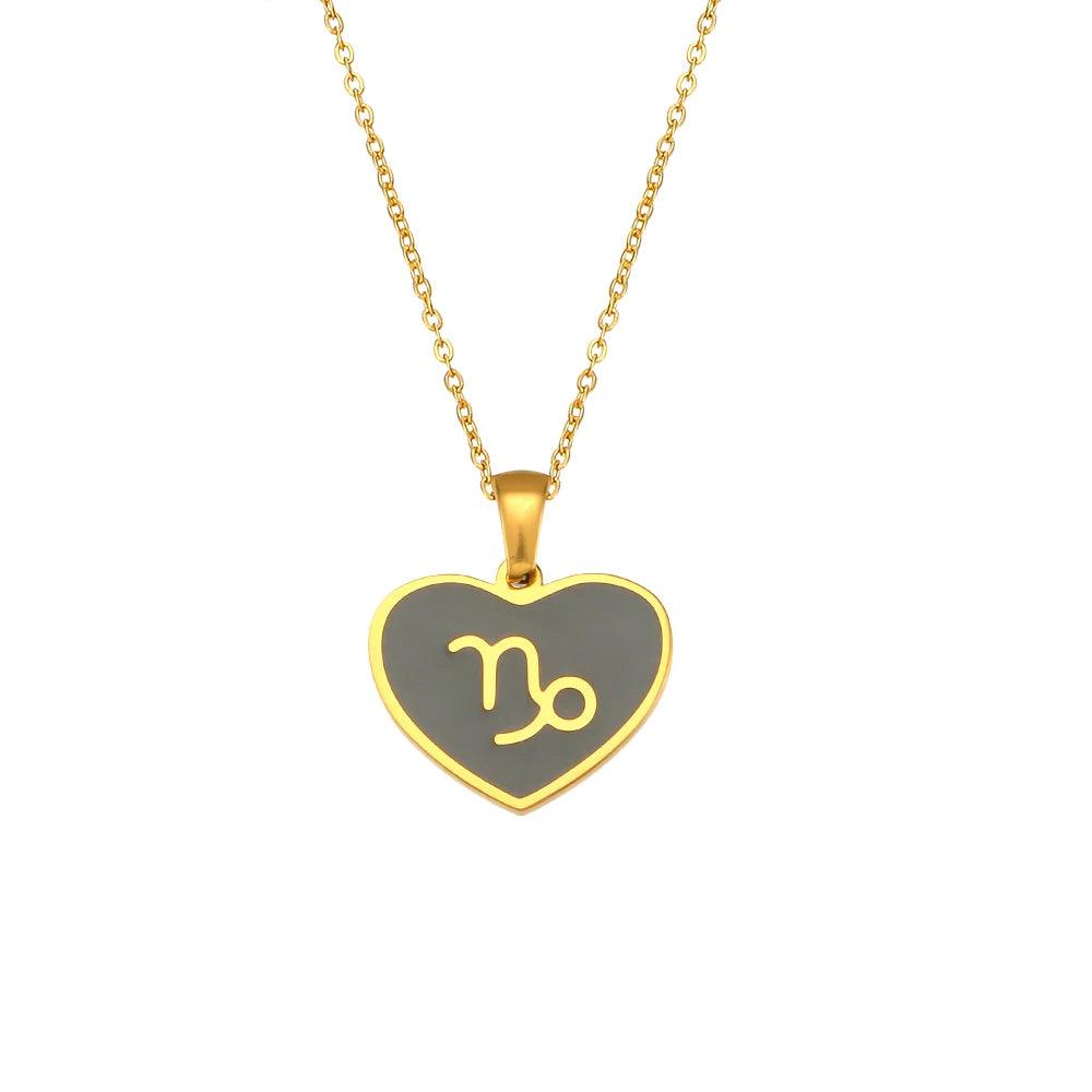 Coloured Zodiac Necklace - Jewelled Me