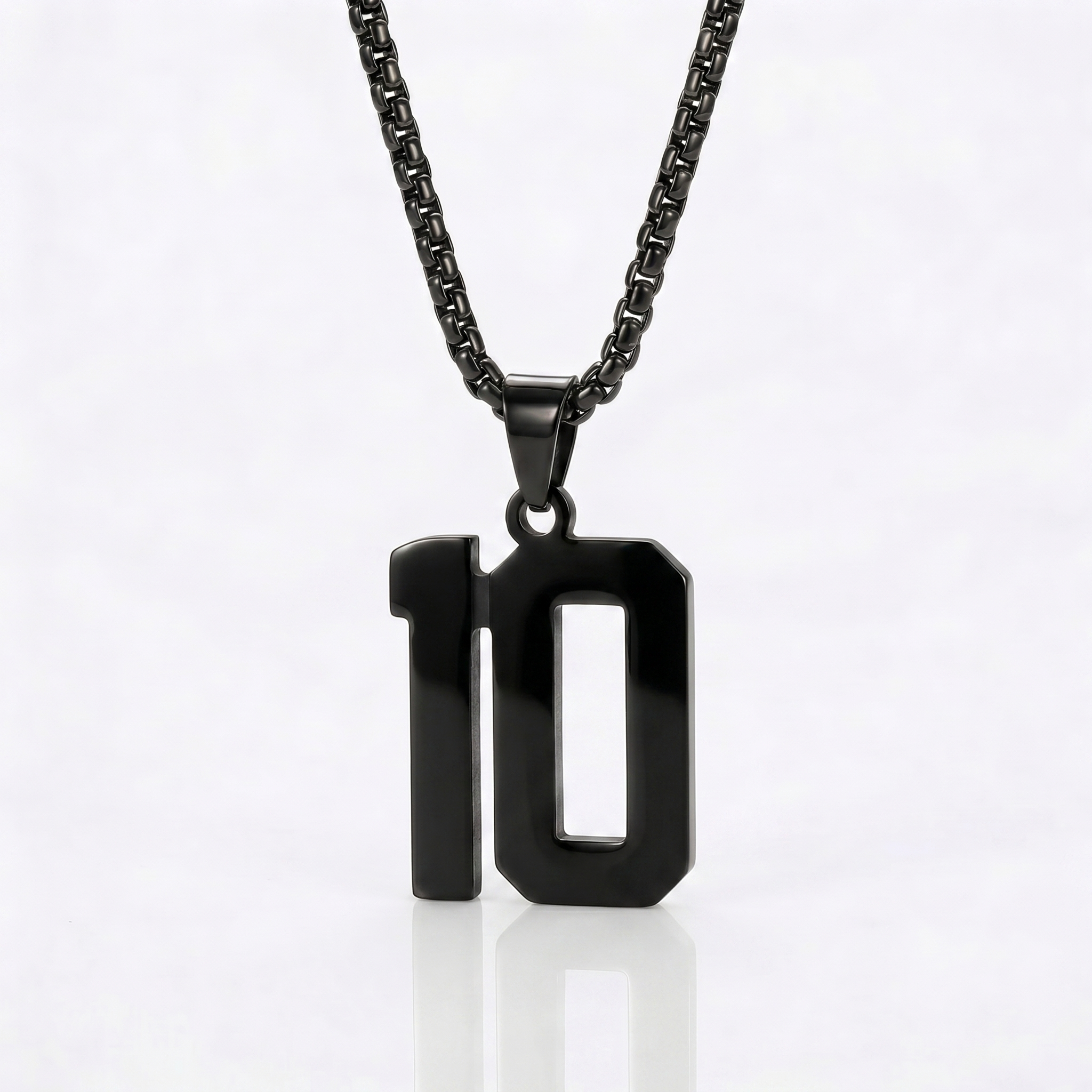 Custom Engraved Sports Number Necklace