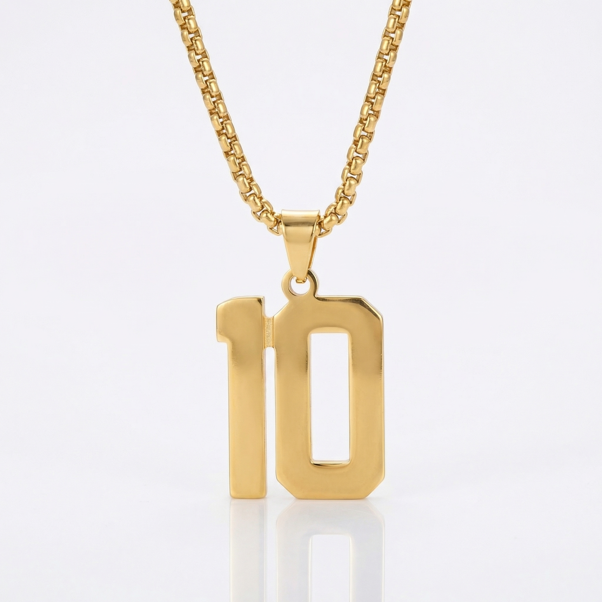 Custom Engraved Sports Number Necklace