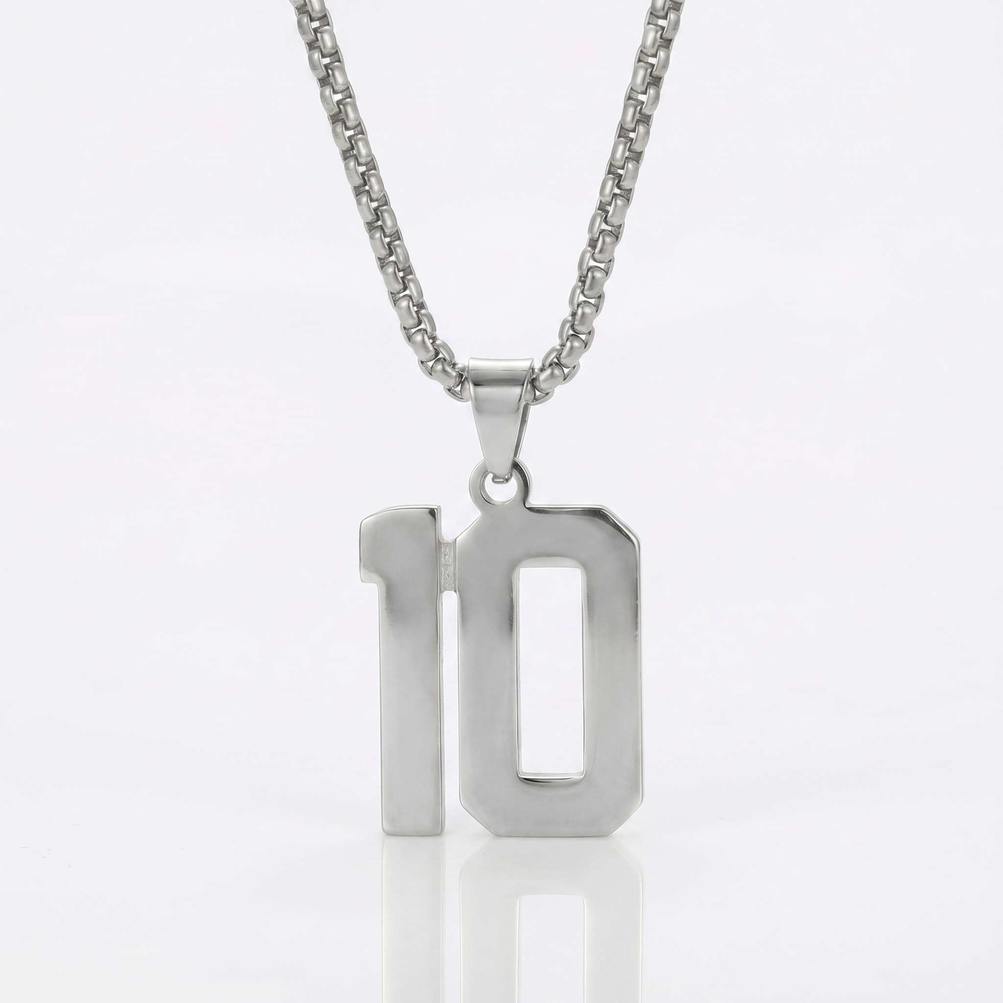 Custom Engraved Sports Number Necklace