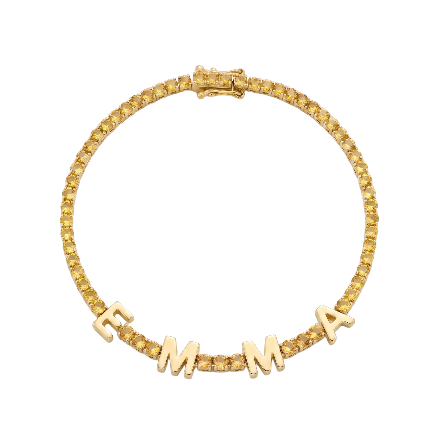 Custom Name Multi-Colour Tennis Bracelet