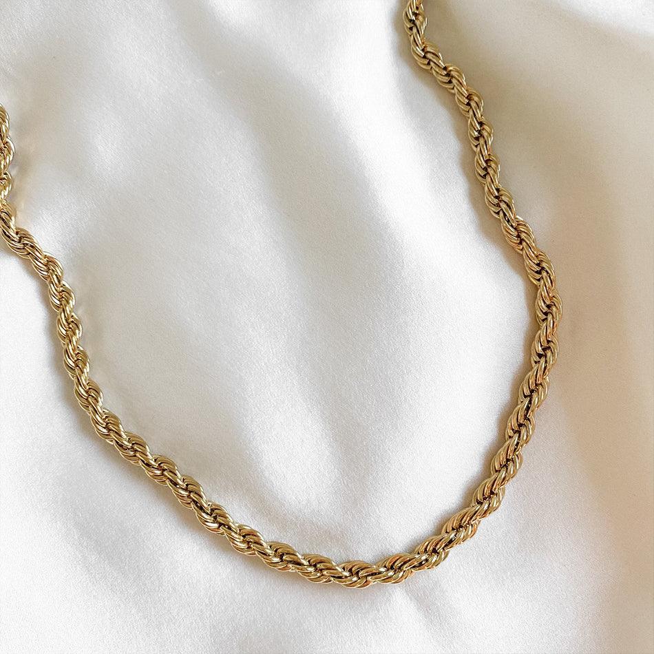 Ornate Rope Chain Necklace (14k Gold-Plated) - Jewelled Me