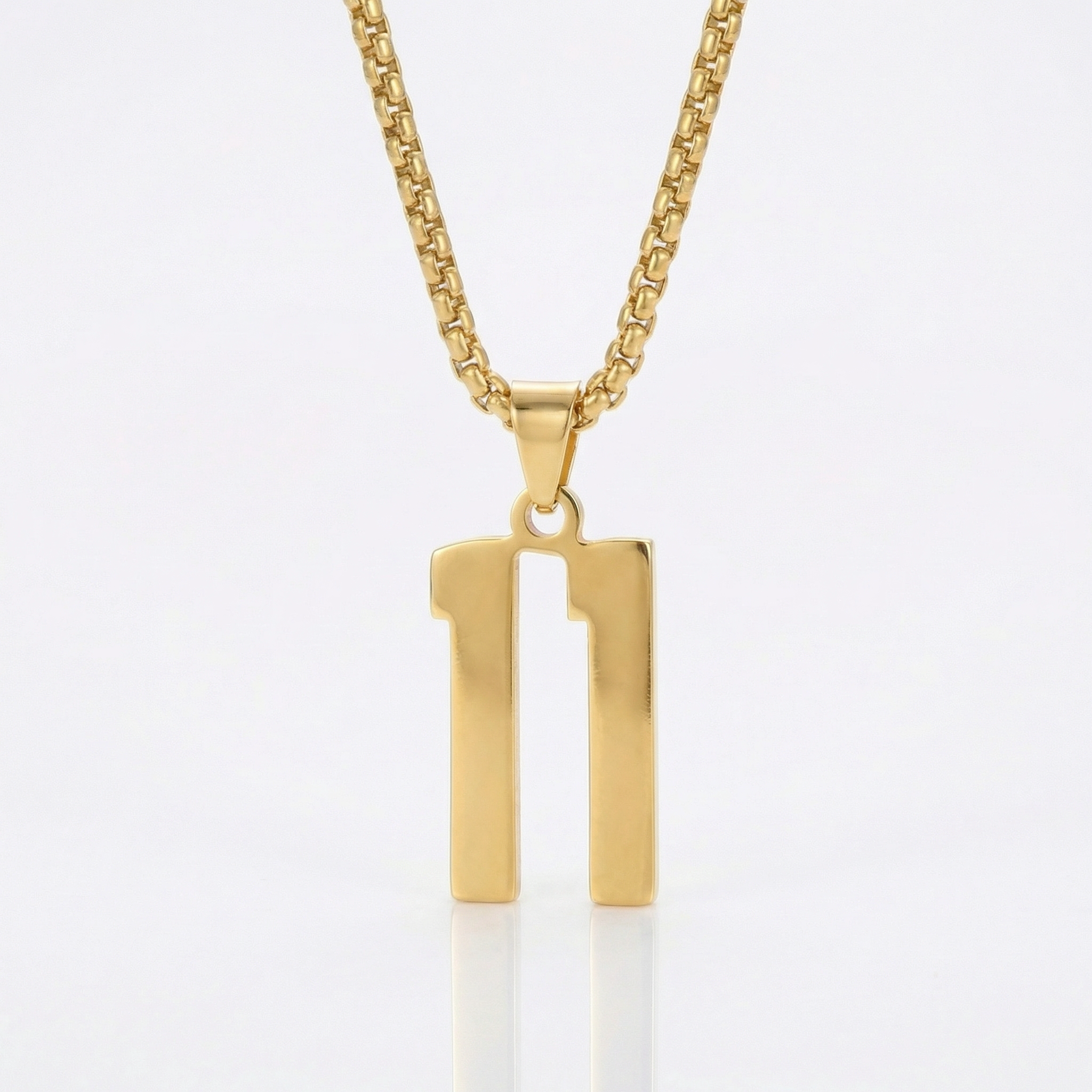 Custom Engraved Sports Number Necklace