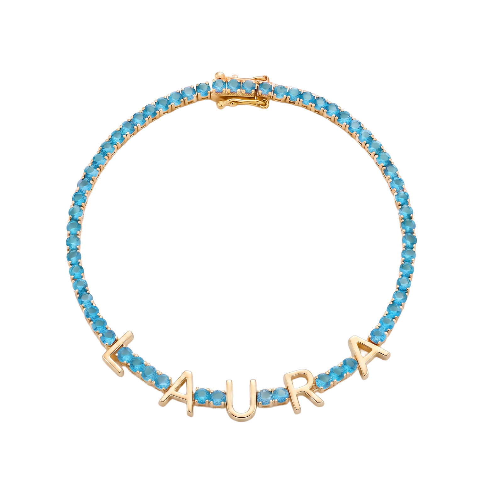 Custom Name Multi-Colour Tennis Bracelet