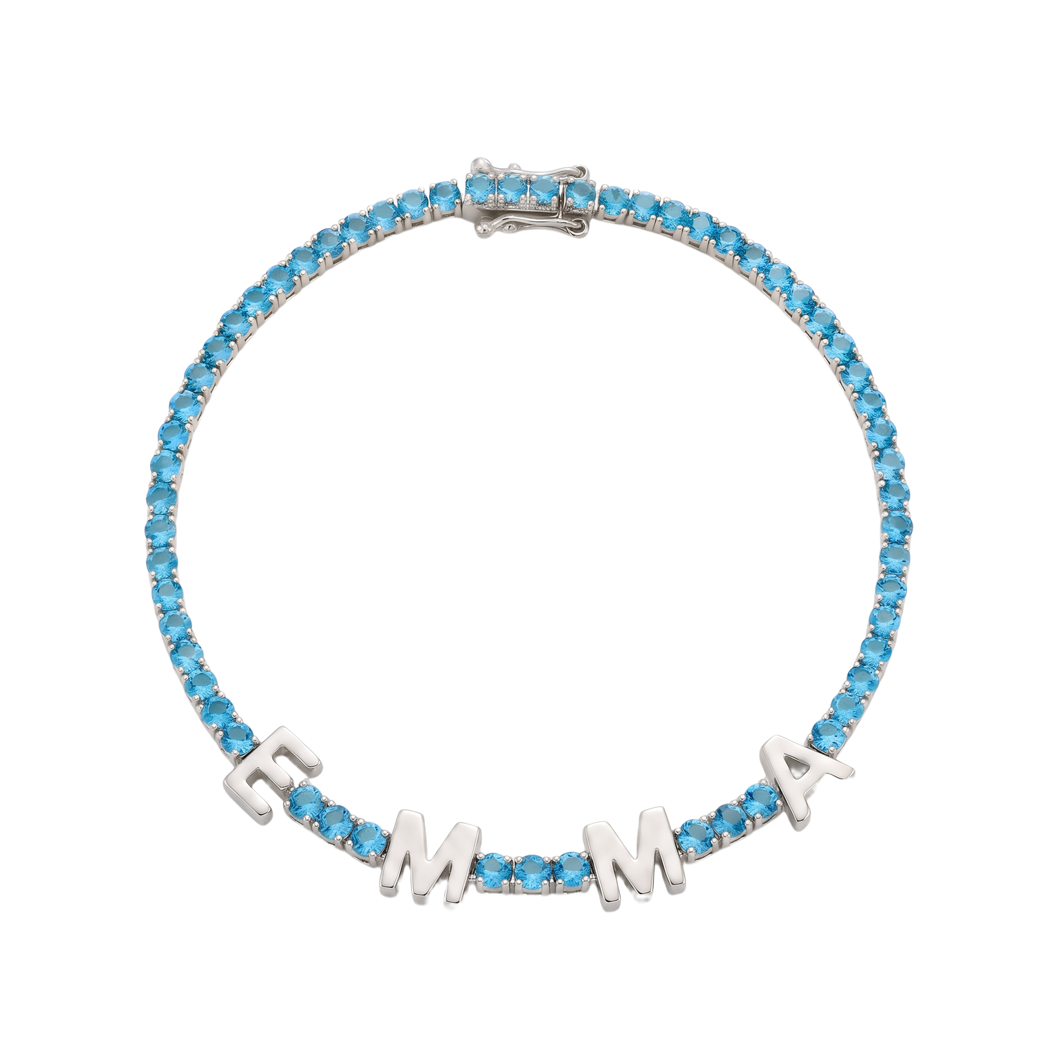 Custom Name Multi-Colour Tennis Bracelet