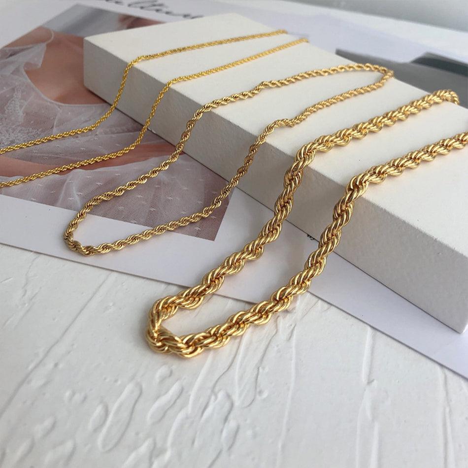 Ornate Rope Chain Necklace (14k Gold-Plated) - Jewelled Me