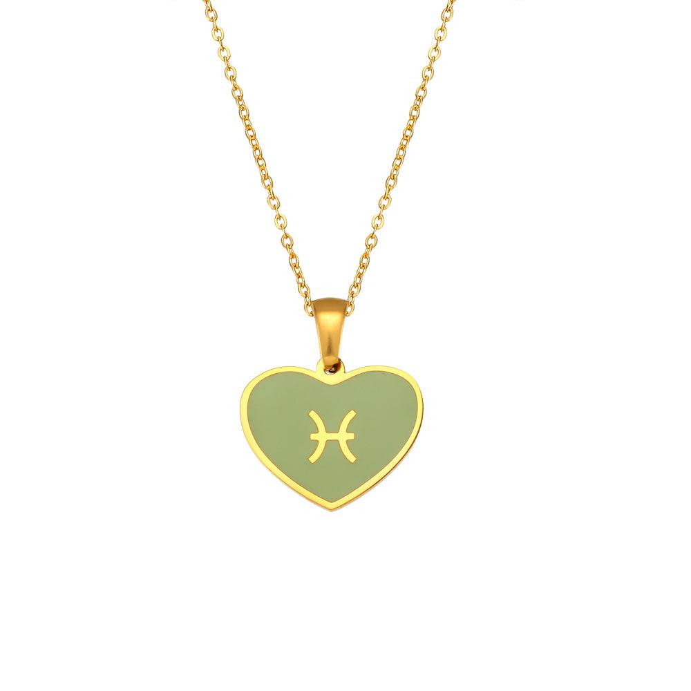 Coloured Zodiac Necklace - Jewelled Me