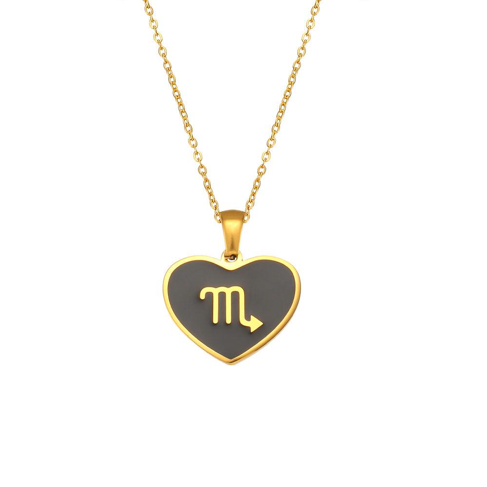 Coloured Zodiac Necklace - Jewelled Me