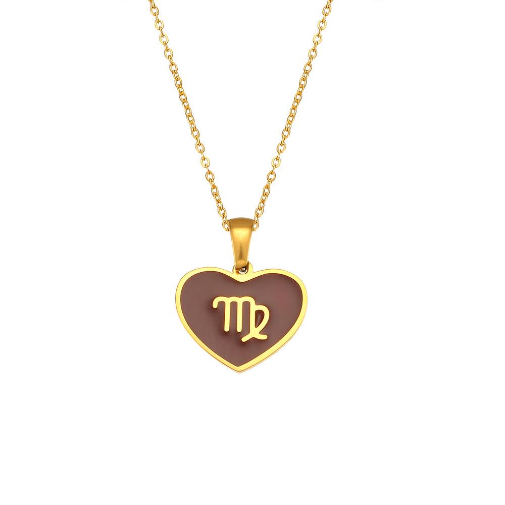 Coloured Zodiac Necklace - Jewelled Me