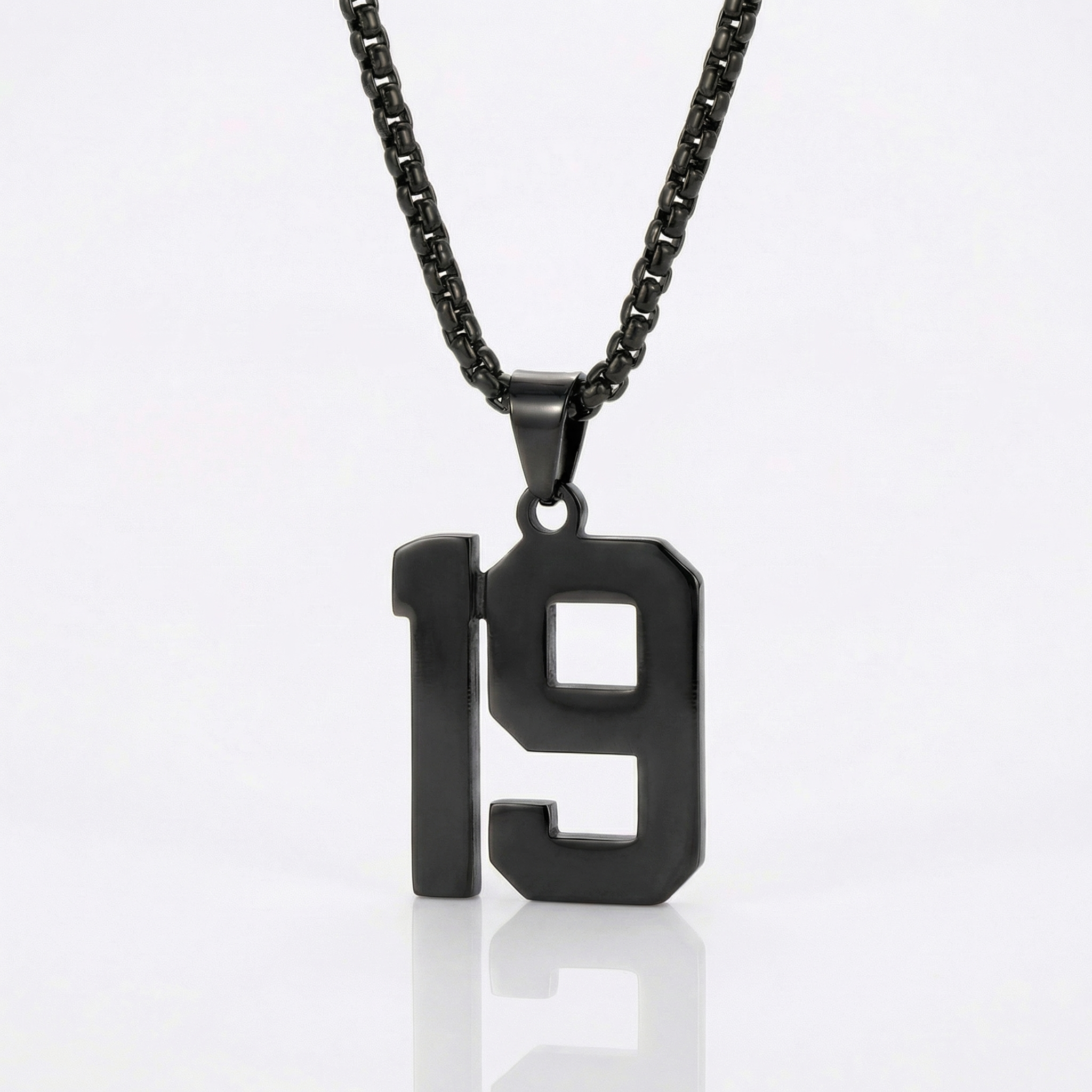Custom Engraved Sports Number Necklace