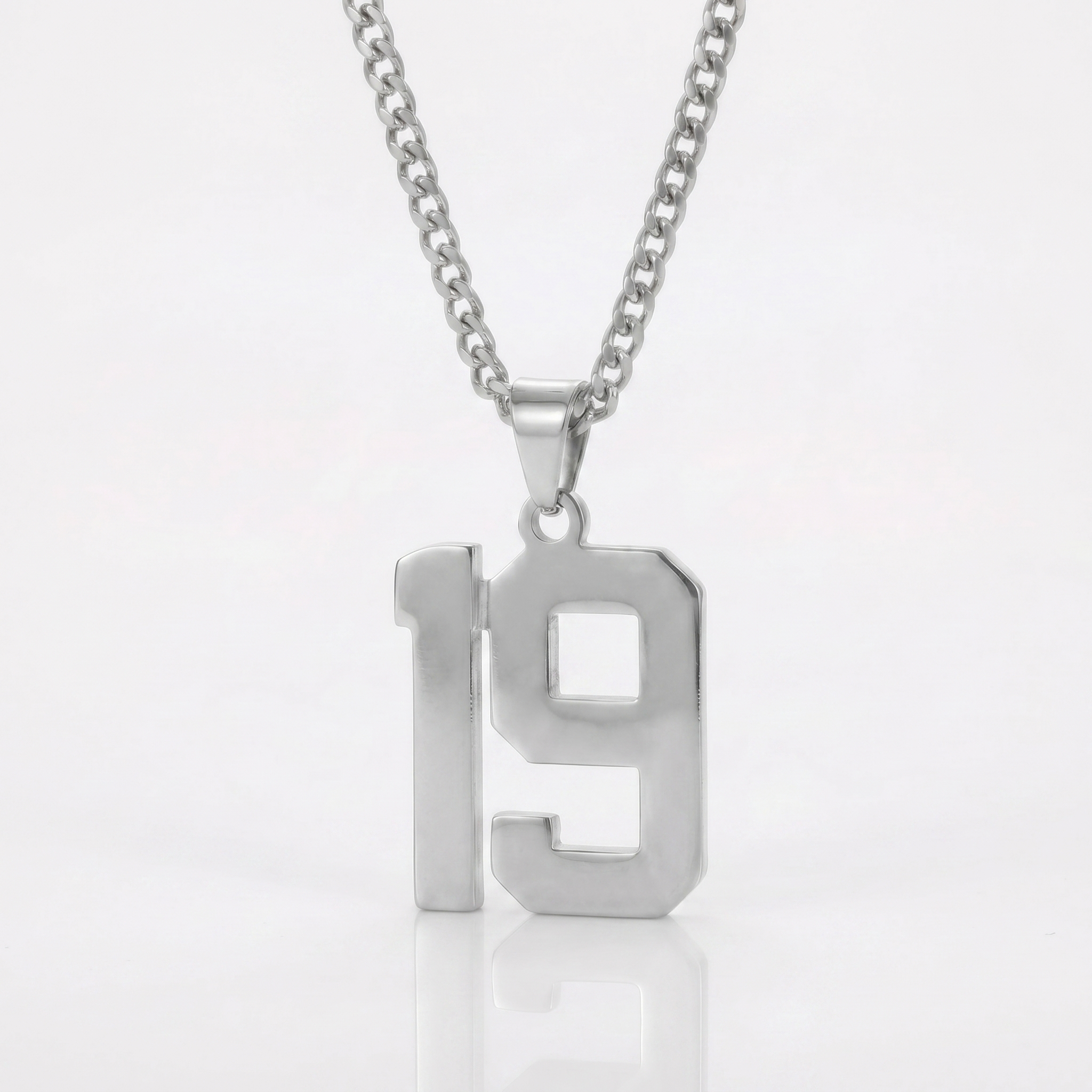 Custom Engraved Sports Number Necklace