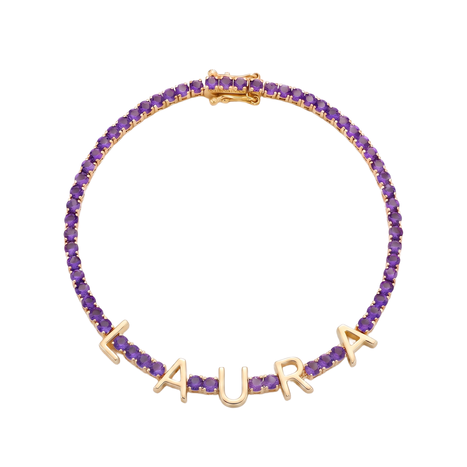 Custom Name Multi-Colour Tennis Bracelet