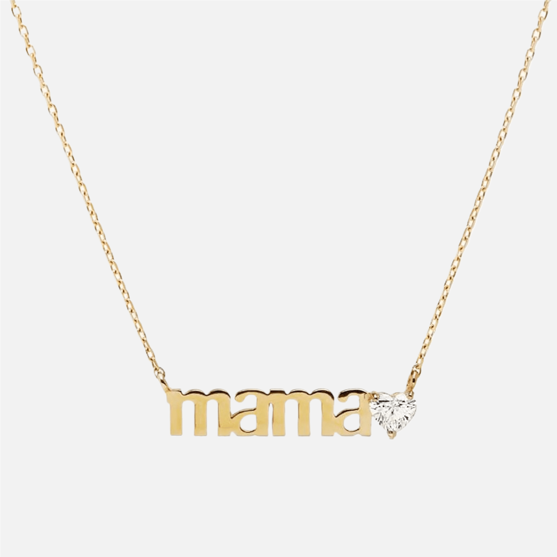 Gemmed Heart Mama Necklace - Jewelled Me