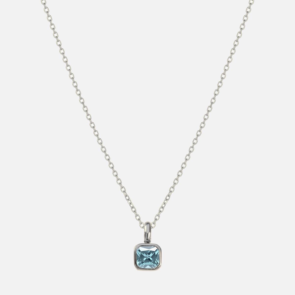Carré Birthstone Necklace
