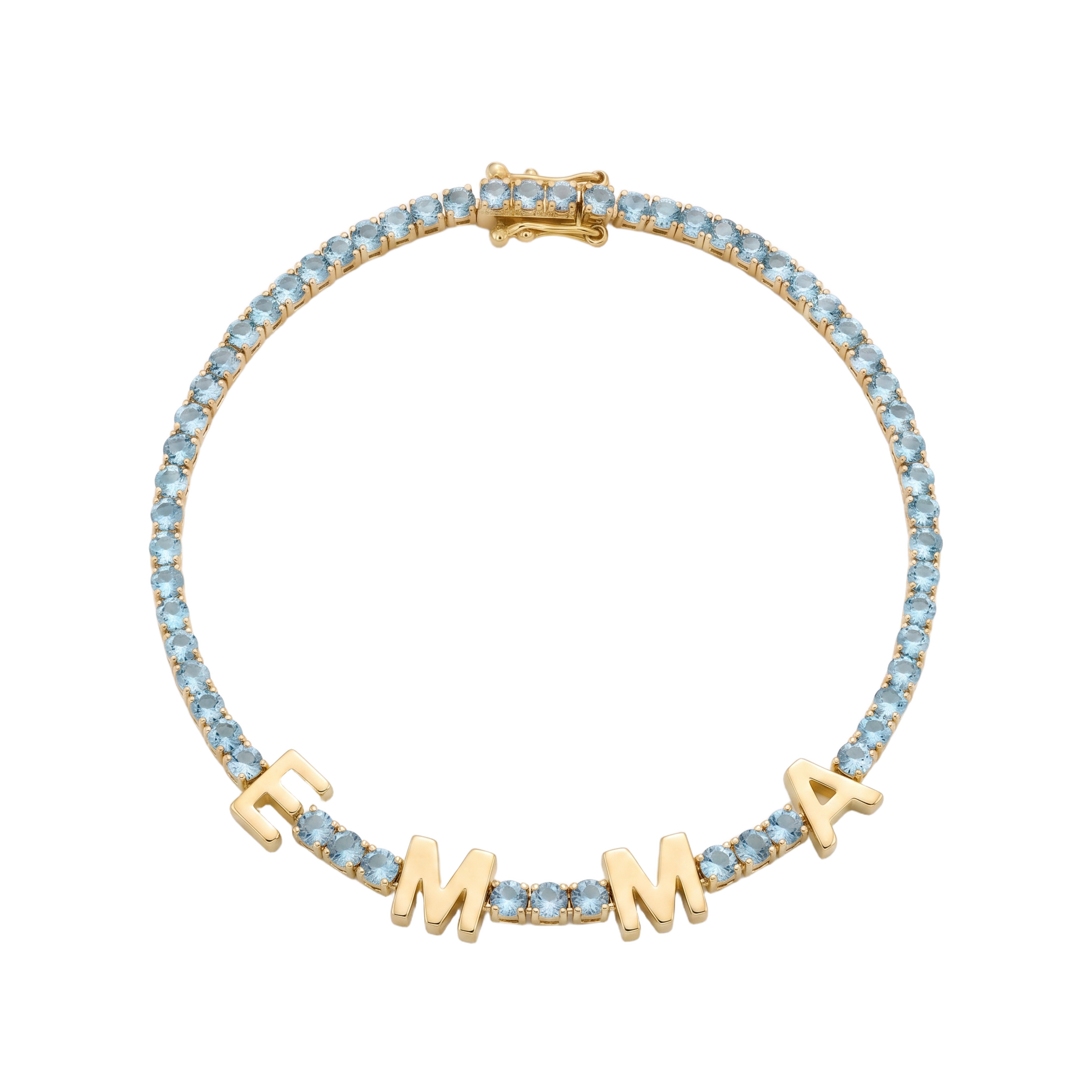 Custom Name Multi-Colour Tennis Bracelet