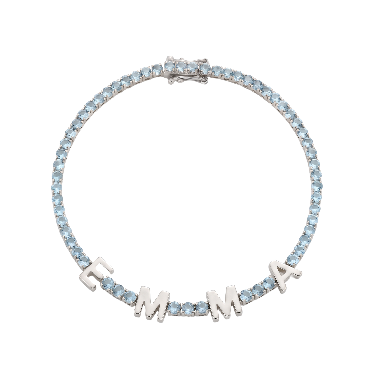 Custom Name Multi-Colour Tennis Bracelet