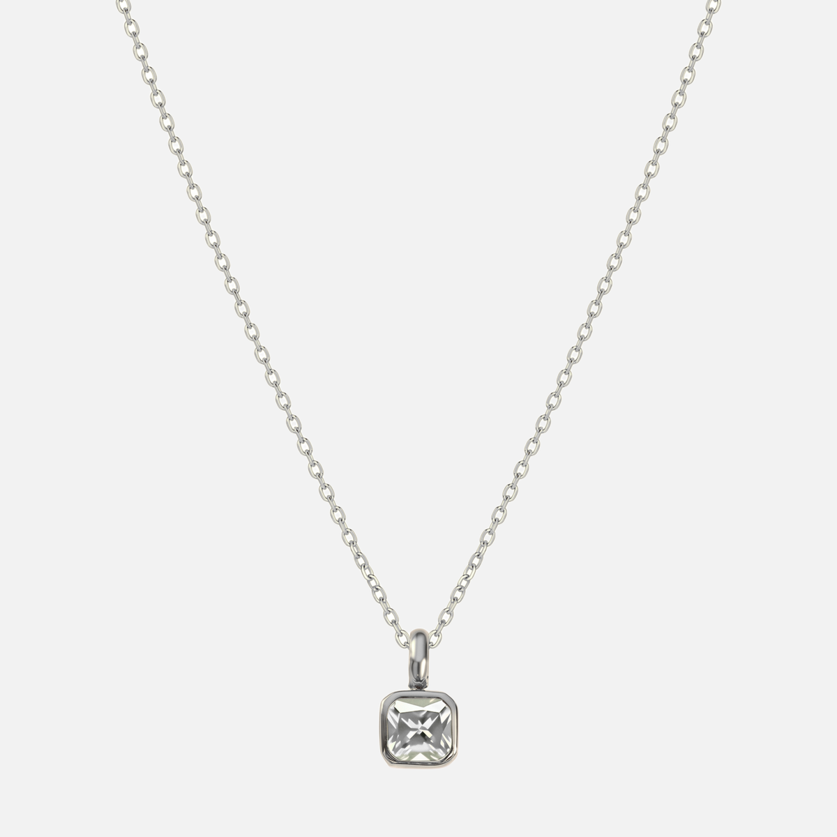 Carré Birthstone Necklace