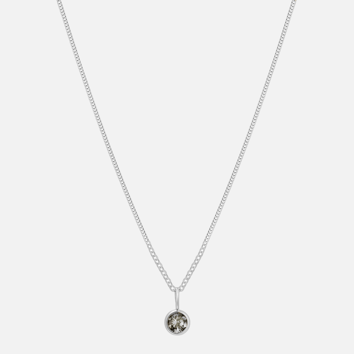 Suspended Birthstone Necklace (14k Gold-Plated)