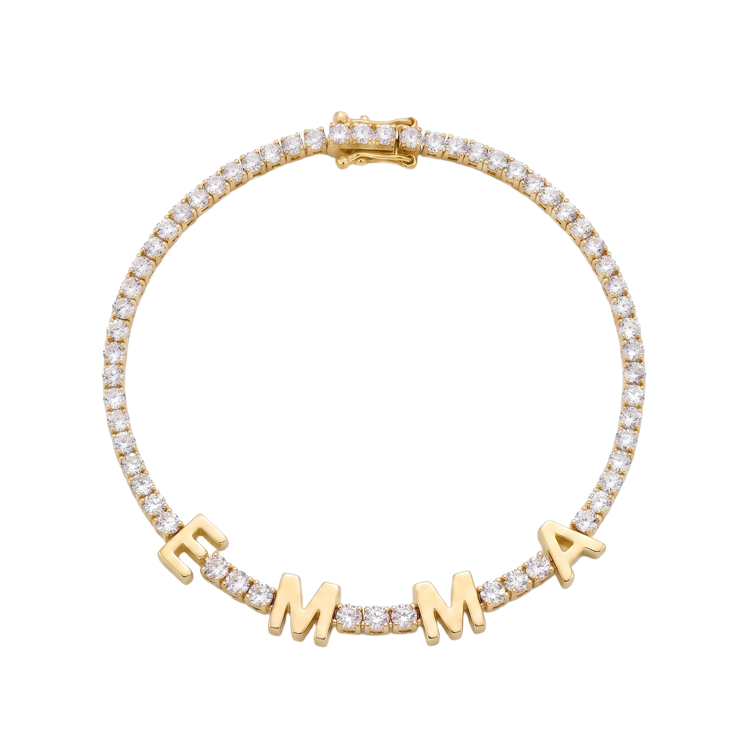 Custom Name Multi-Colour Tennis Bracelet