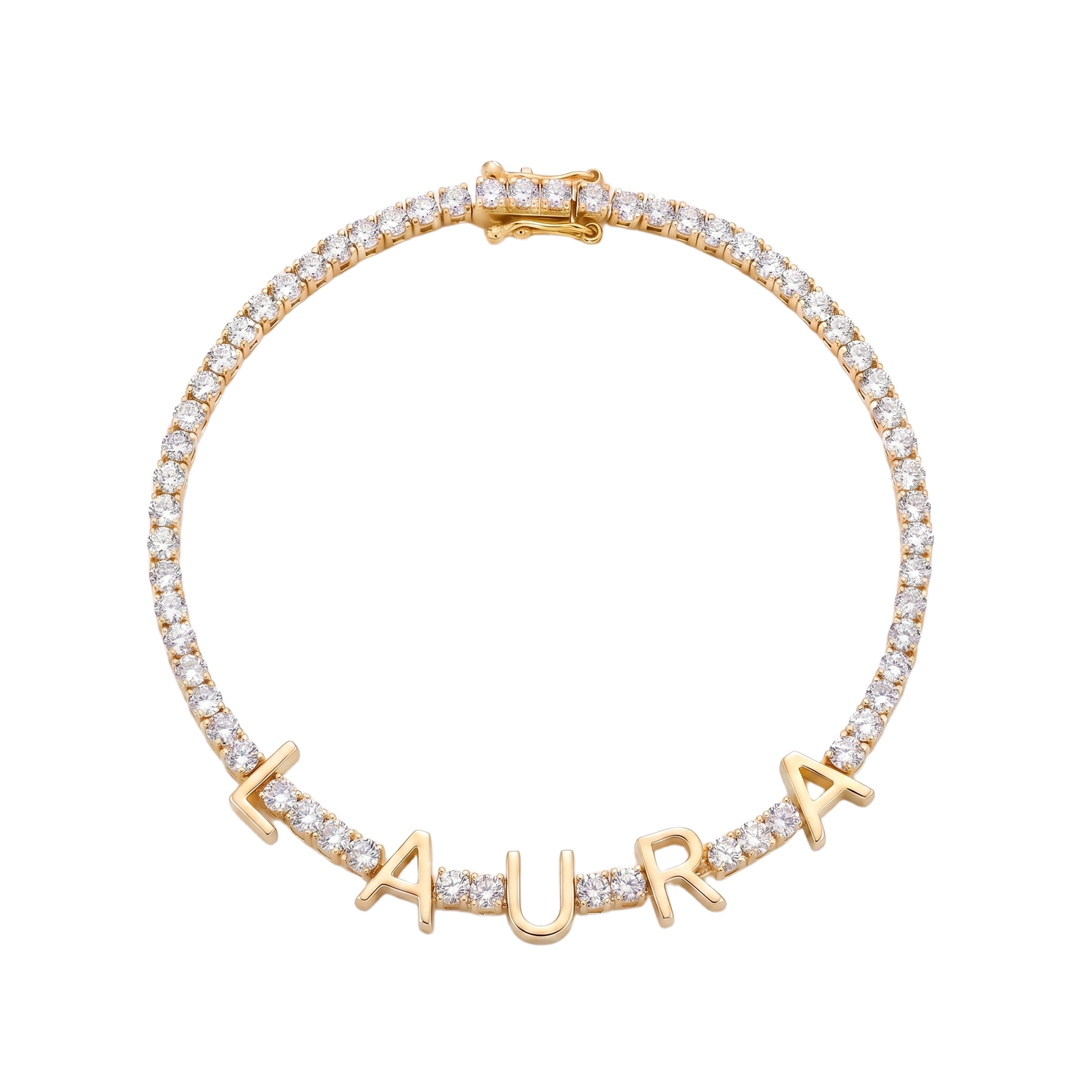 Custom Name Multi-Colour Tennis Bracelet