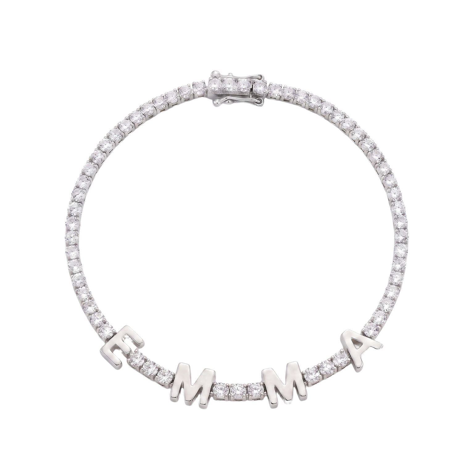 Custom Name Multi-Colour Tennis Bracelet