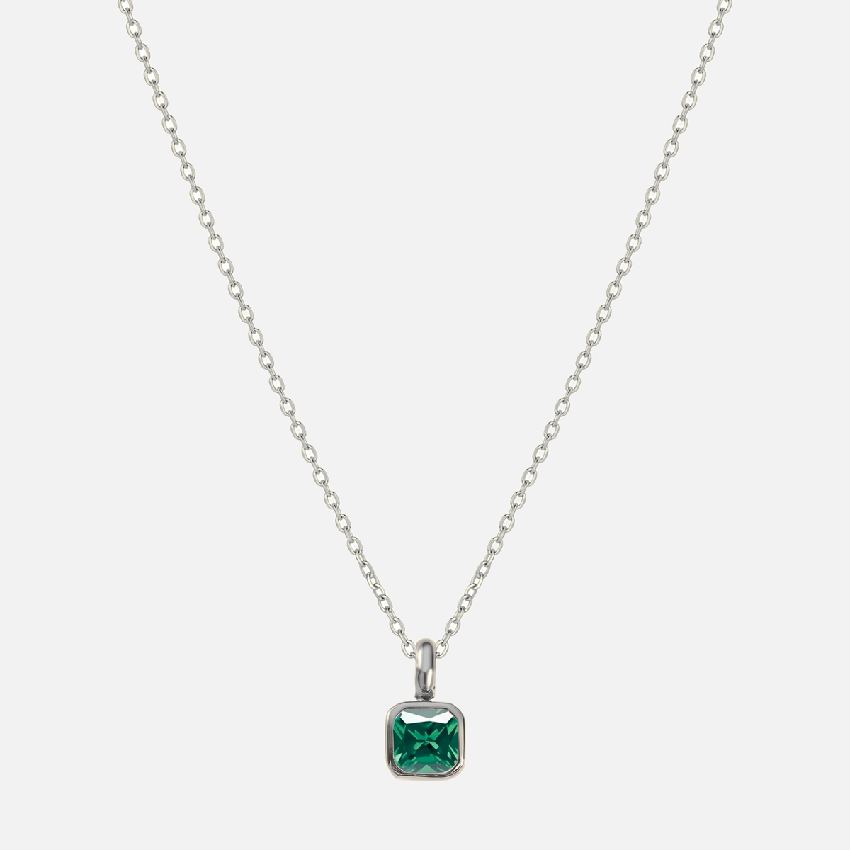 Carré Birthstone Necklace