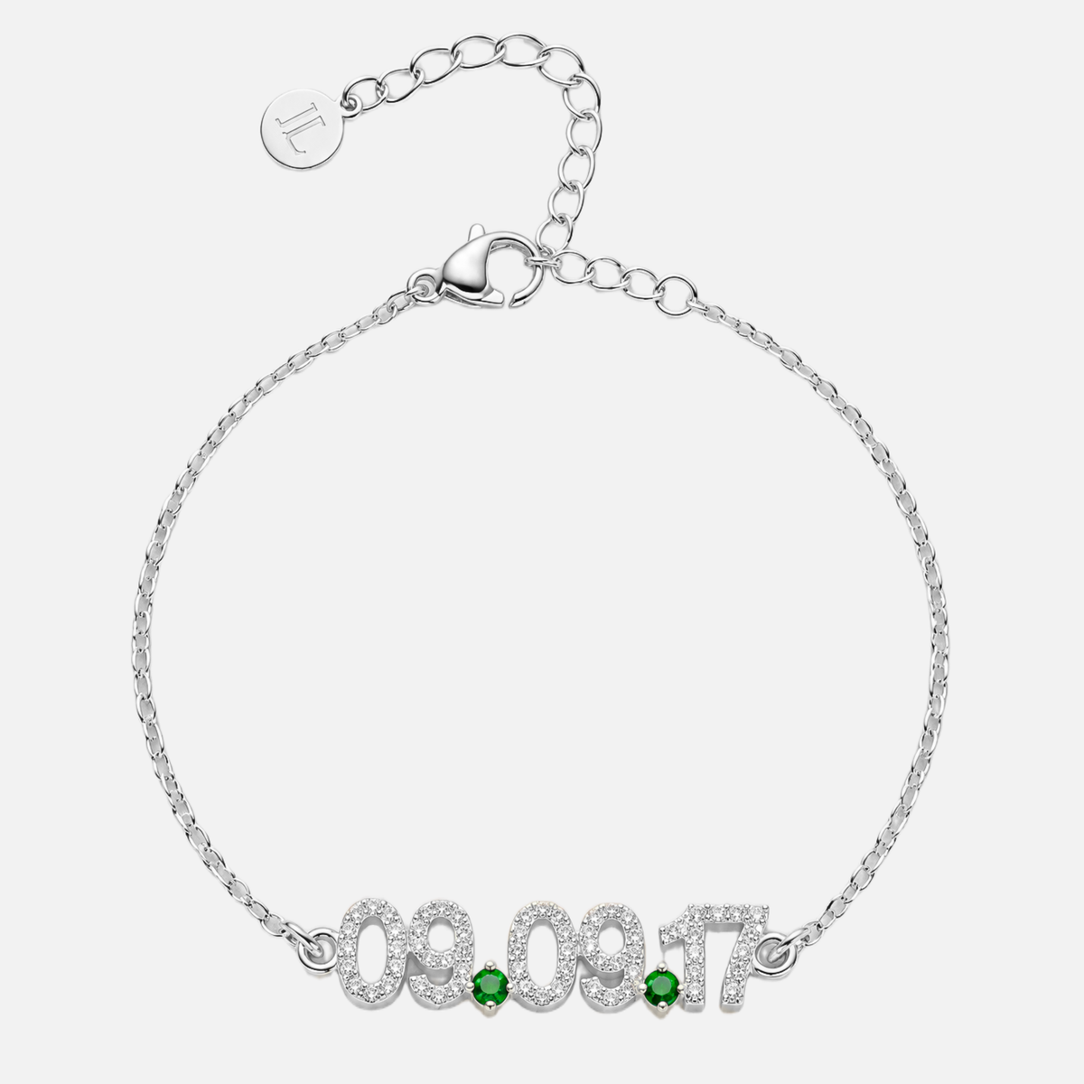 Mini Pave Custom Date Bracelet