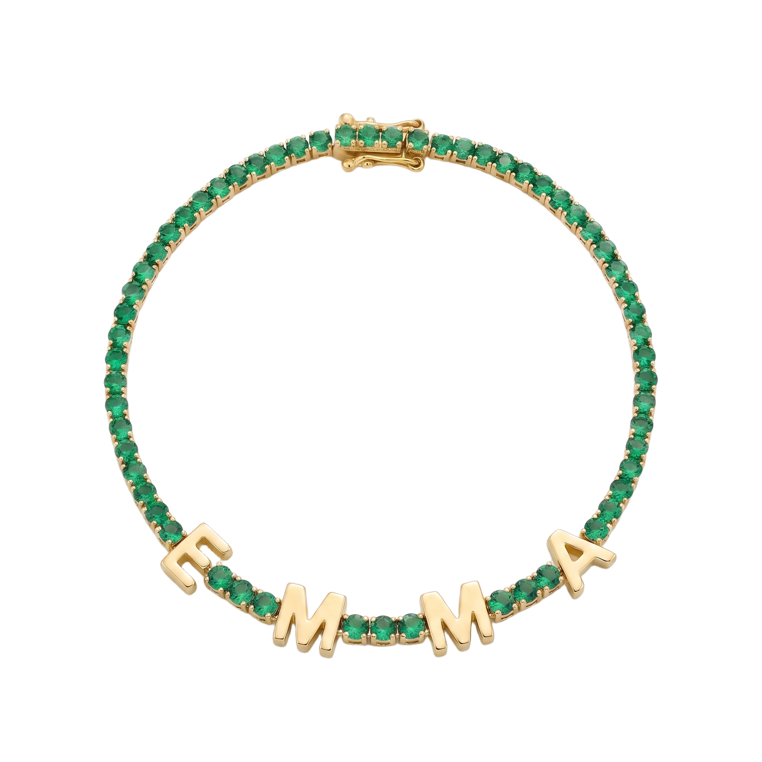 Custom Name Multi-Colour Tennis Bracelet