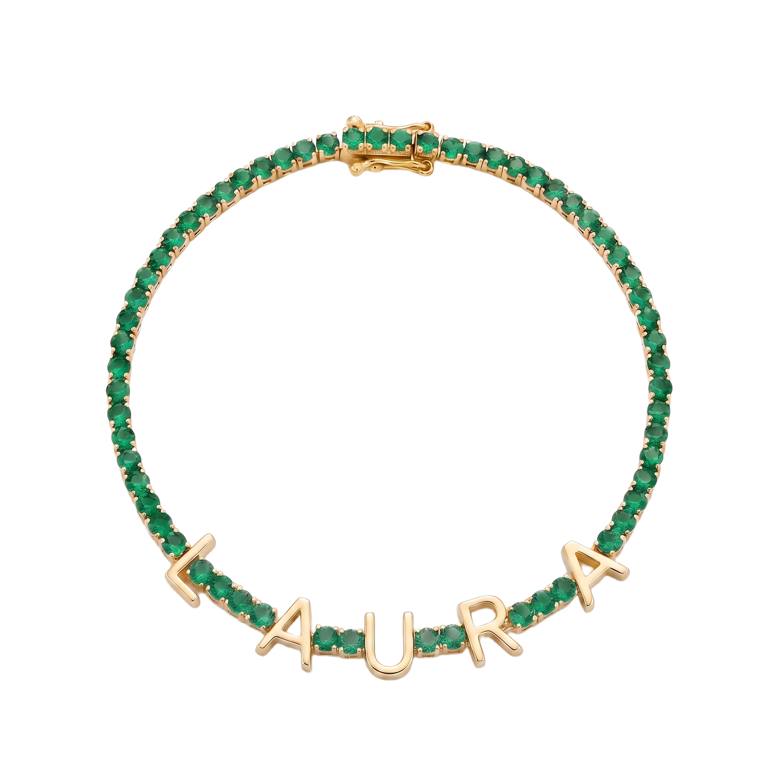 Custom Name Multi-Colour Tennis Bracelet