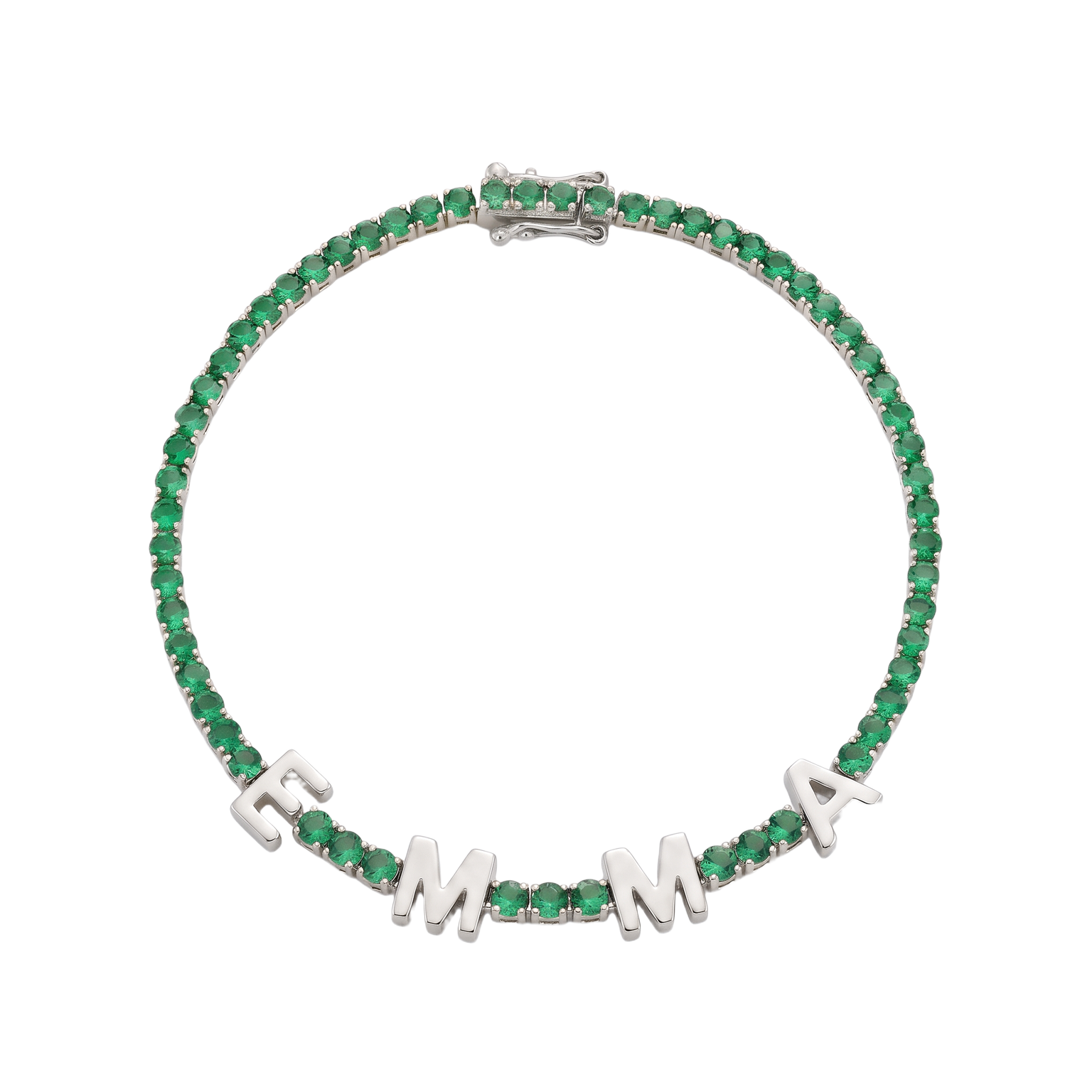 Custom Name Multi-Colour Tennis Bracelet