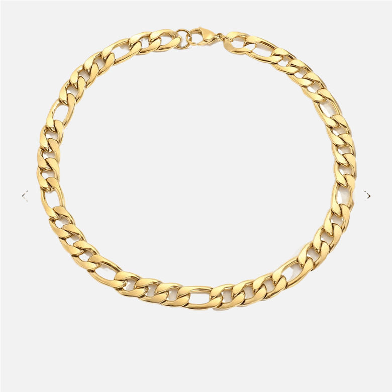 Figaro Chain Necklace (14k Gold-Plated) - Jewelled Me