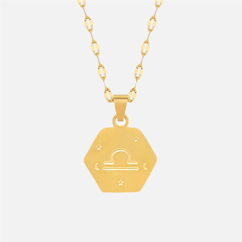 Hexagonal Zodiac Necklace - Jewelled Me