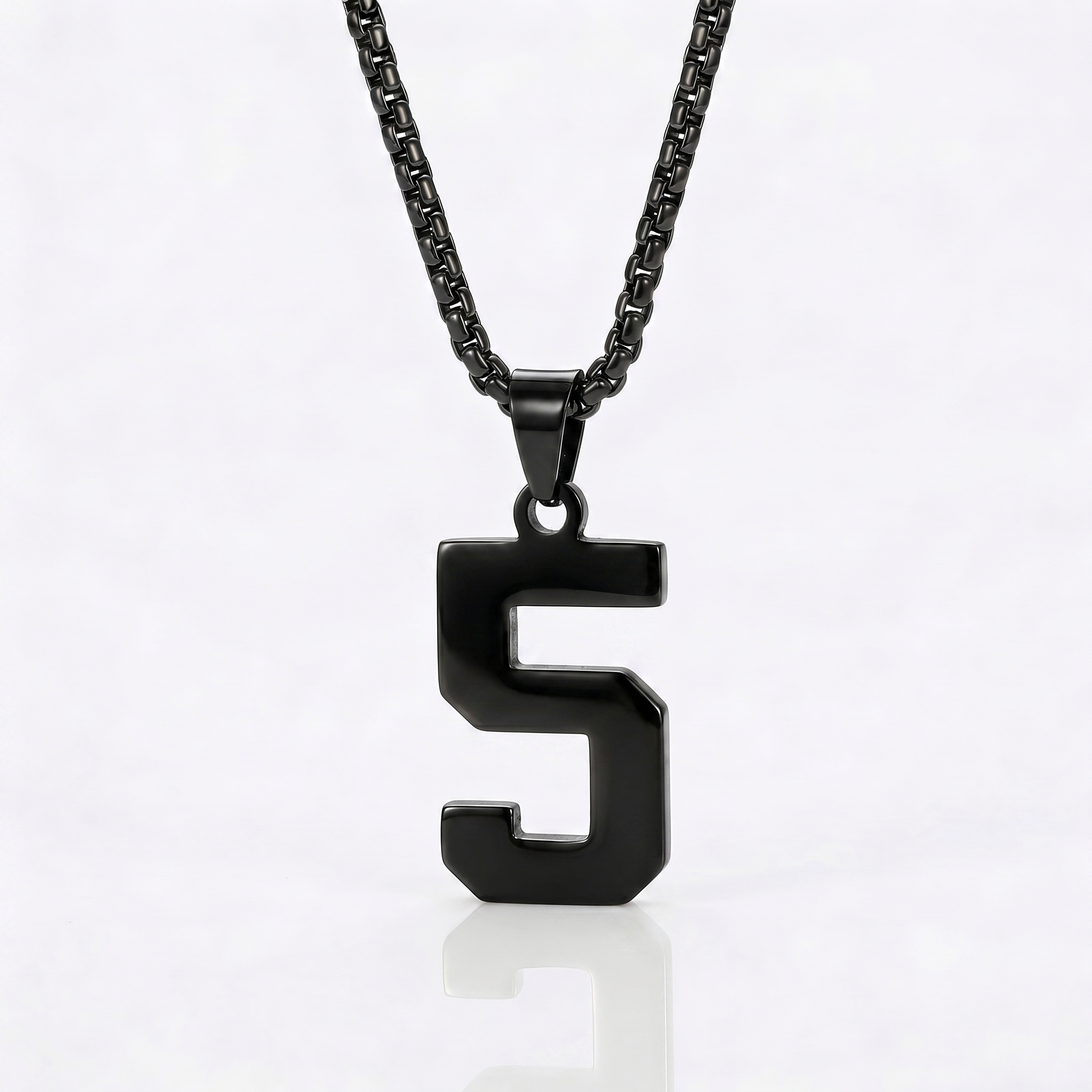 Custom Engraved Sports Number Necklace