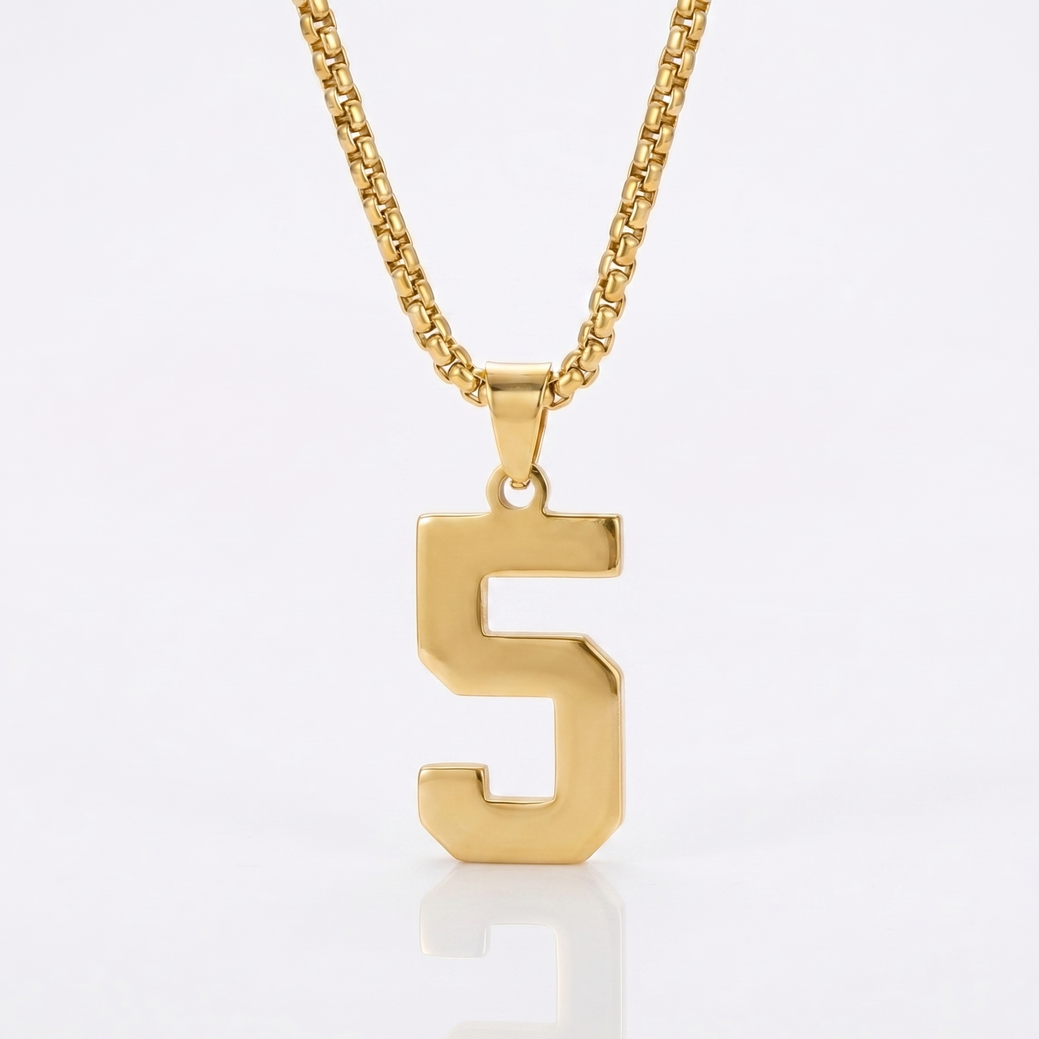 Custom Engraved Sports Number Necklace