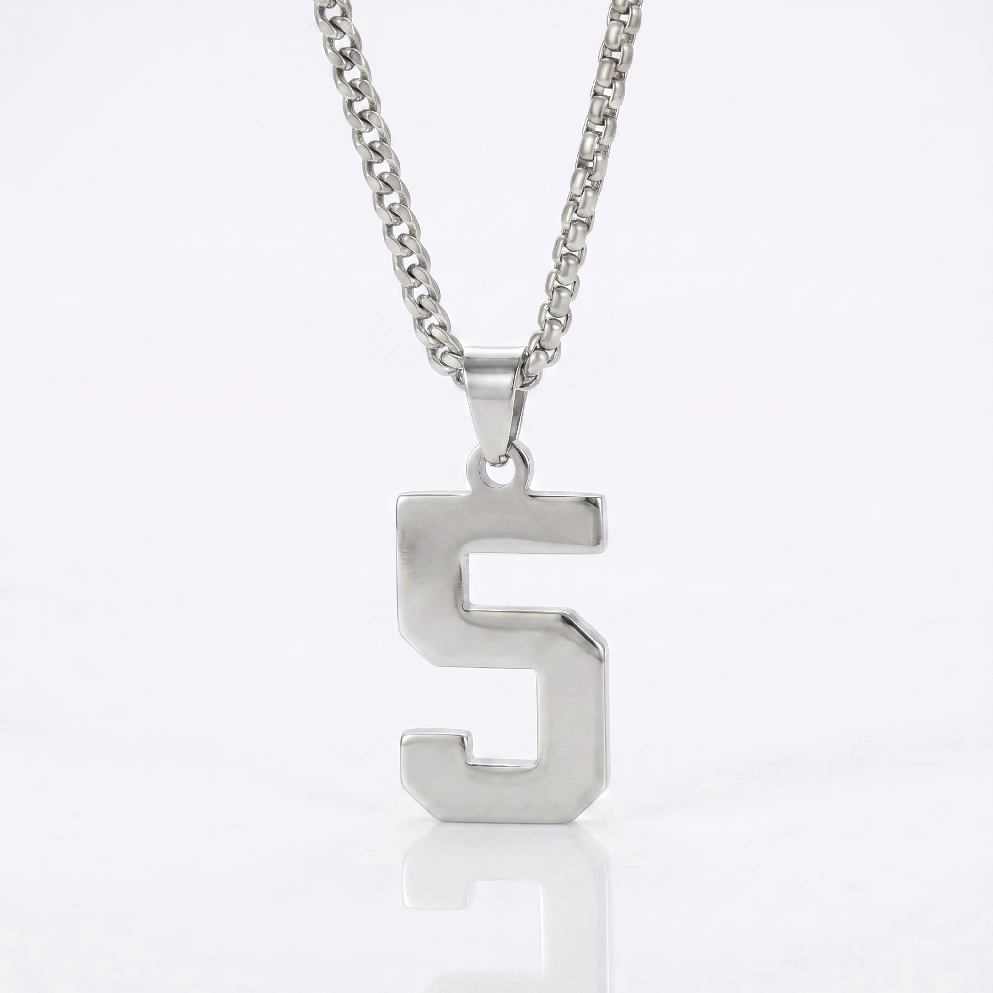 Custom Engraved Sports Number Necklace