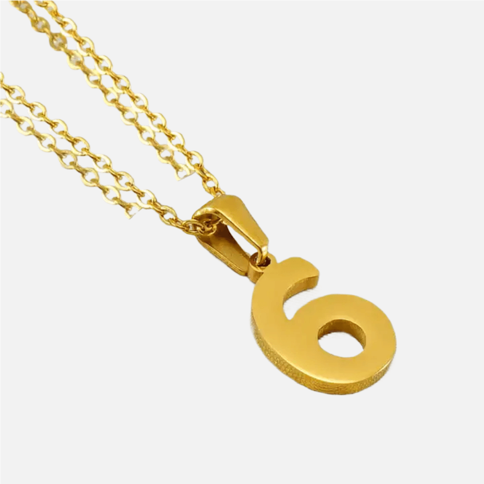 Lucky Number Necklace (18k Gold-Plated) - Jewelled Me