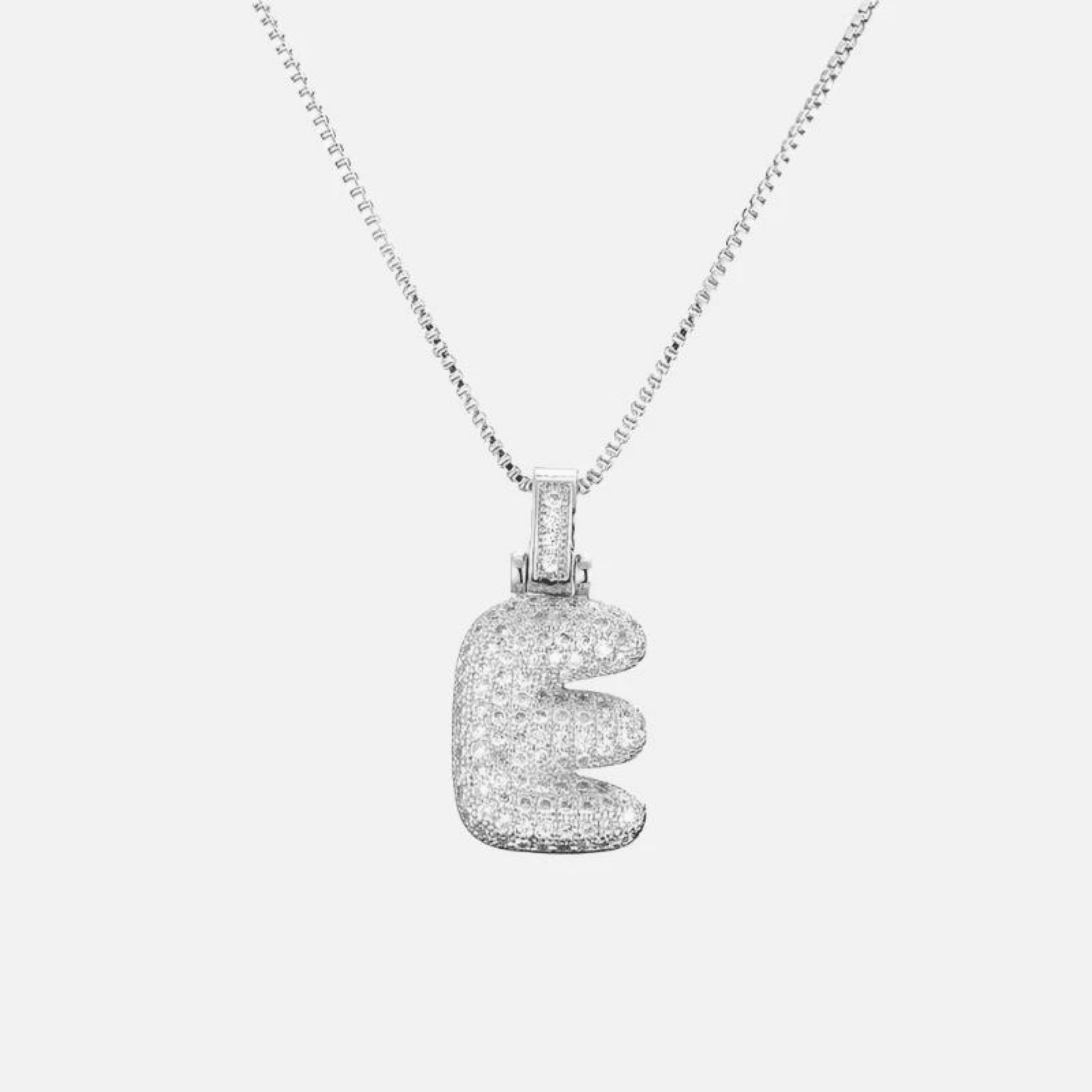 ICED Big Bubble Initial Necklace - Jewelled Me