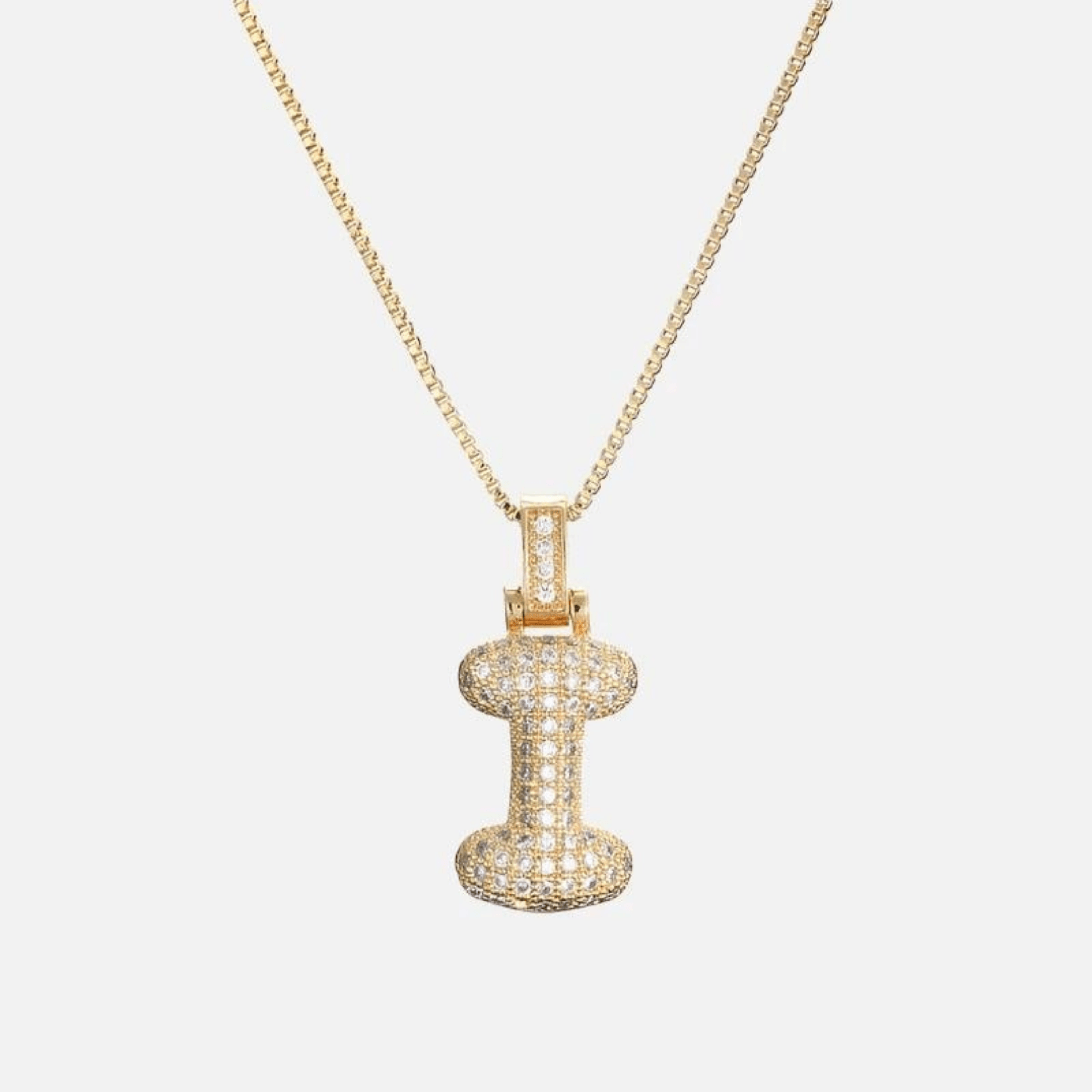 ICED Big Bubble Initial Necklace - Jewelled Me