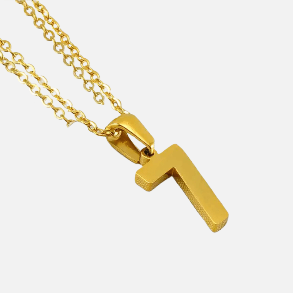 Lucky Number Necklace (18k Gold-Plated) - Jewelled Me