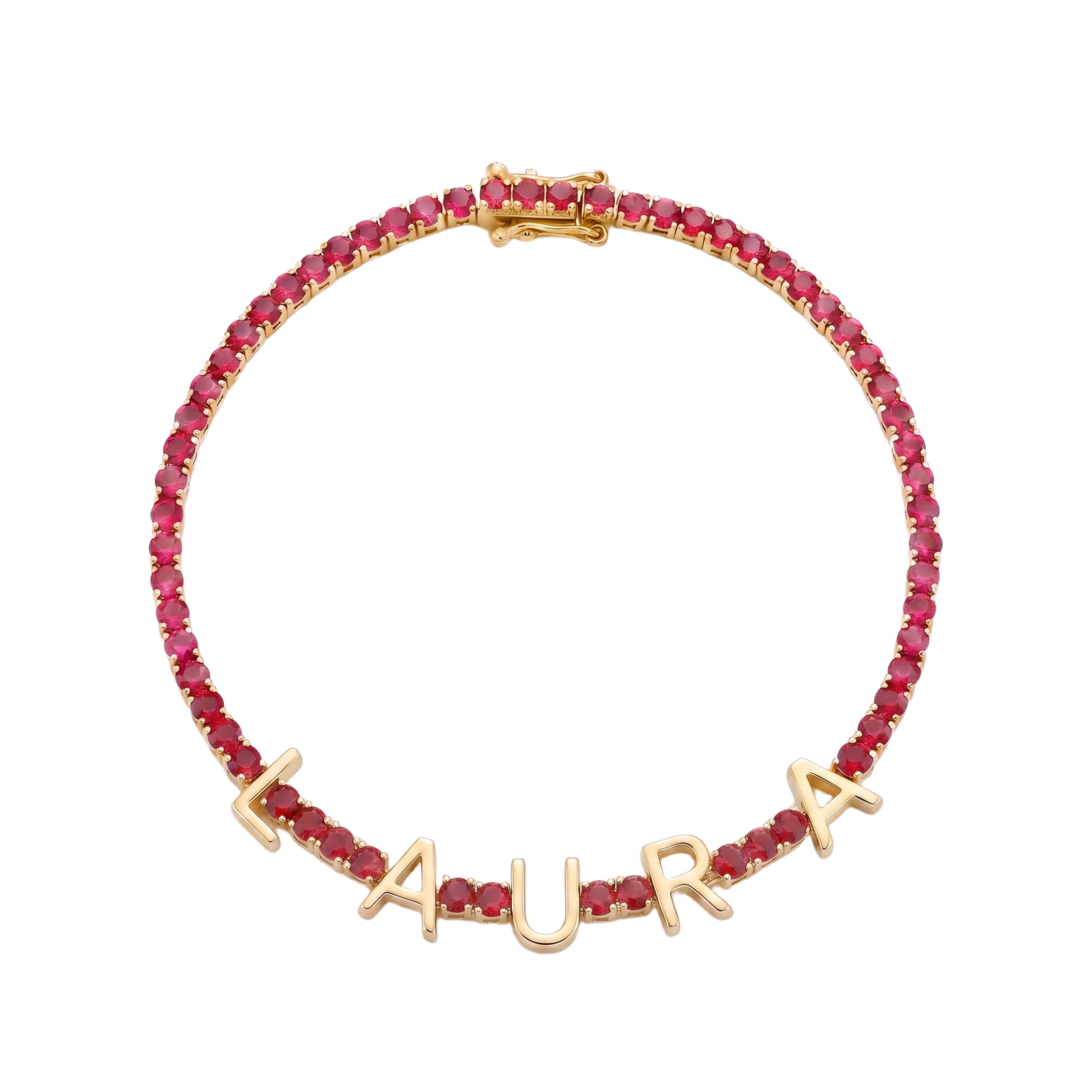 Custom Name Multi-Colour Tennis Bracelet