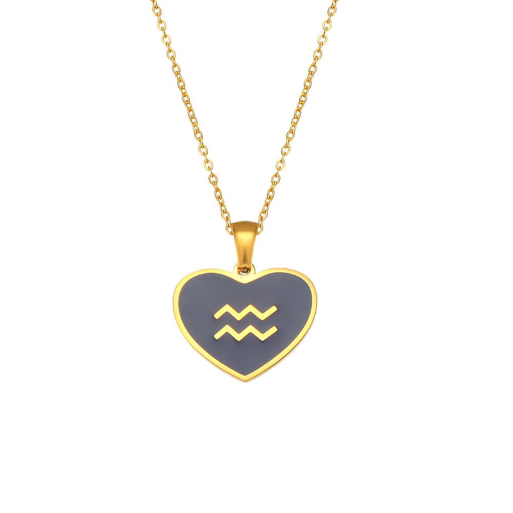Coloured Zodiac Necklace - Jewelled Me