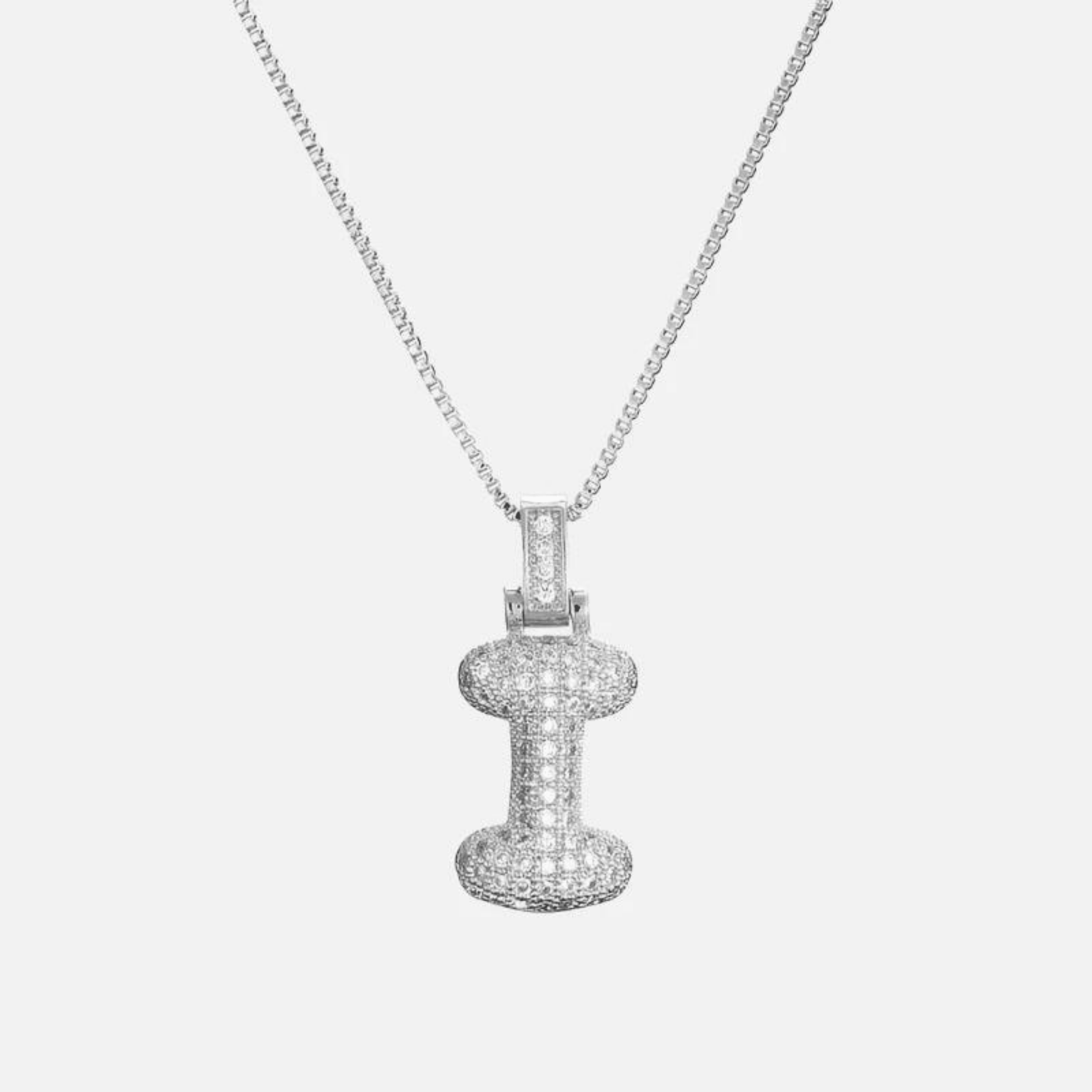 ICED Big Bubble Initial Necklace - Jewelled Me