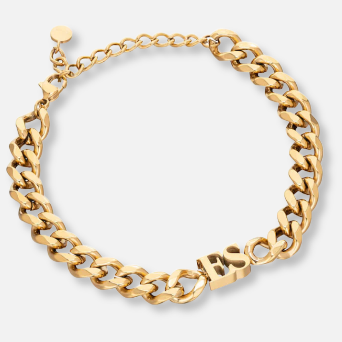 Custom Name Cuban Chain Necklace & Bracelet Set