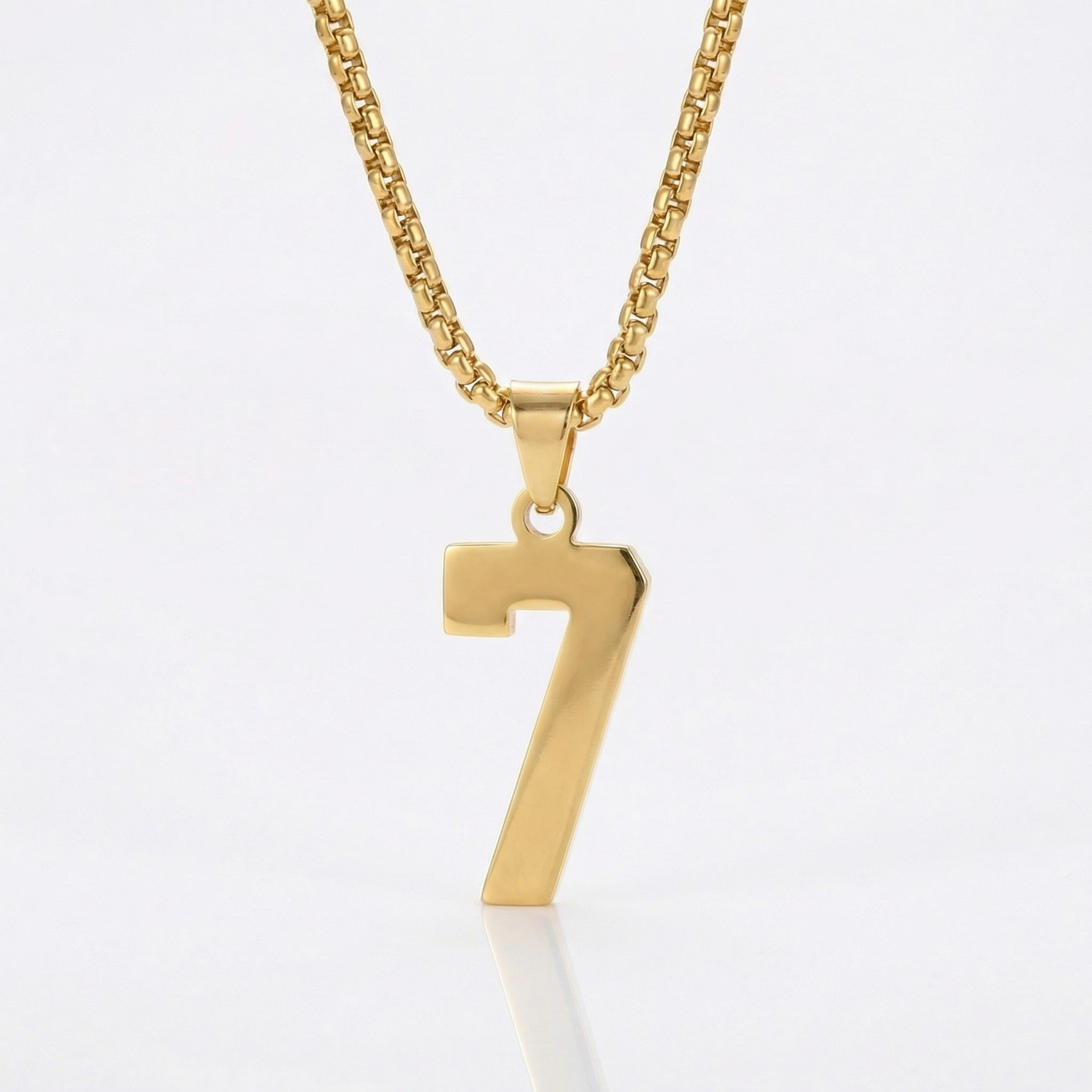 Custom Engraved Sports Number Necklace
